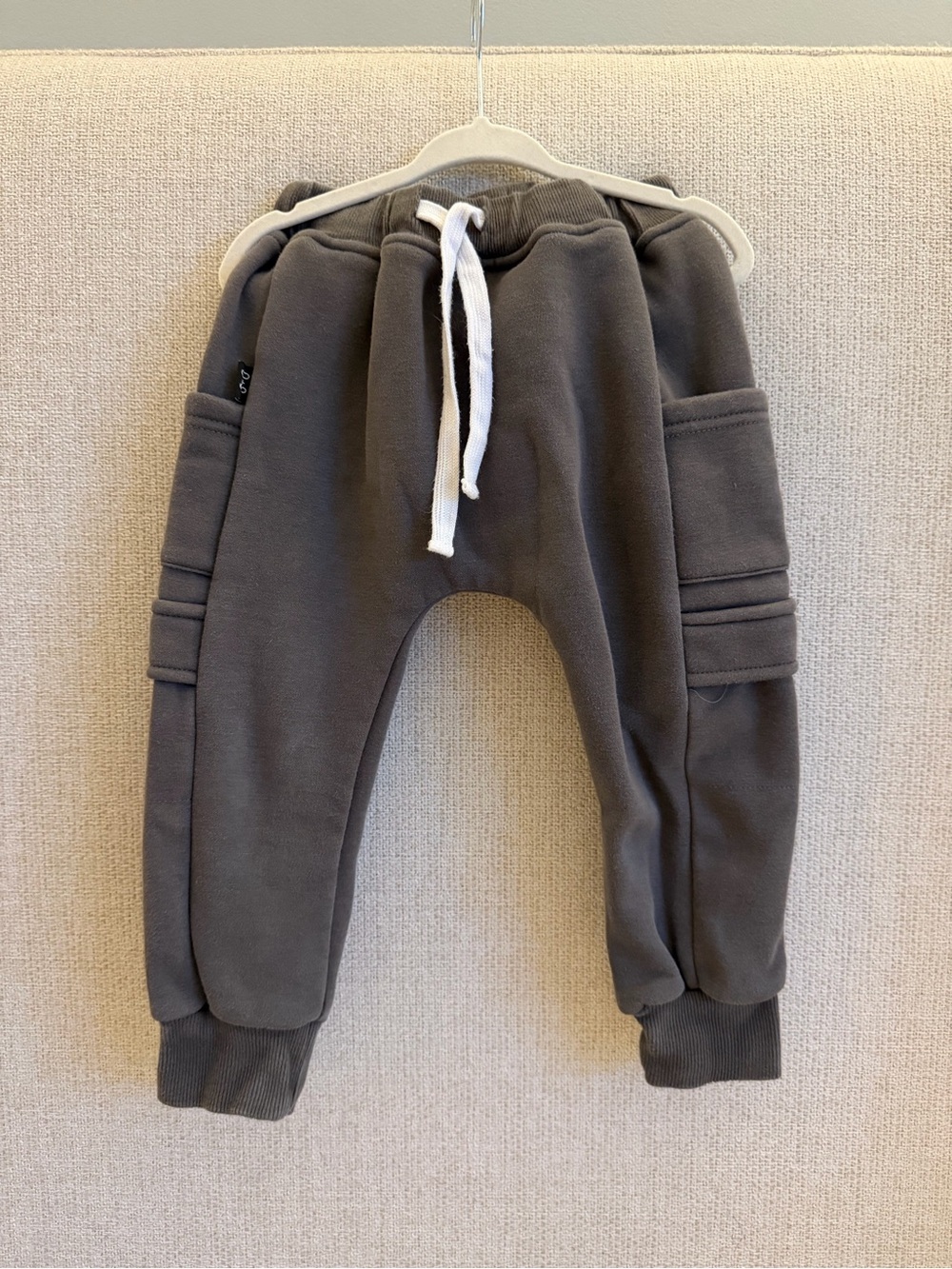 Olive + Scout Kids Gray Cargo Sweatpants with Drawstring